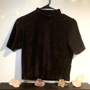 Corduroy turtle neck crop top ⚡️